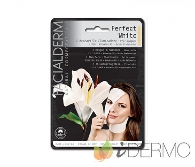 PERFECT WHITE Mascarilla intensiva iluminadora cara y cuello